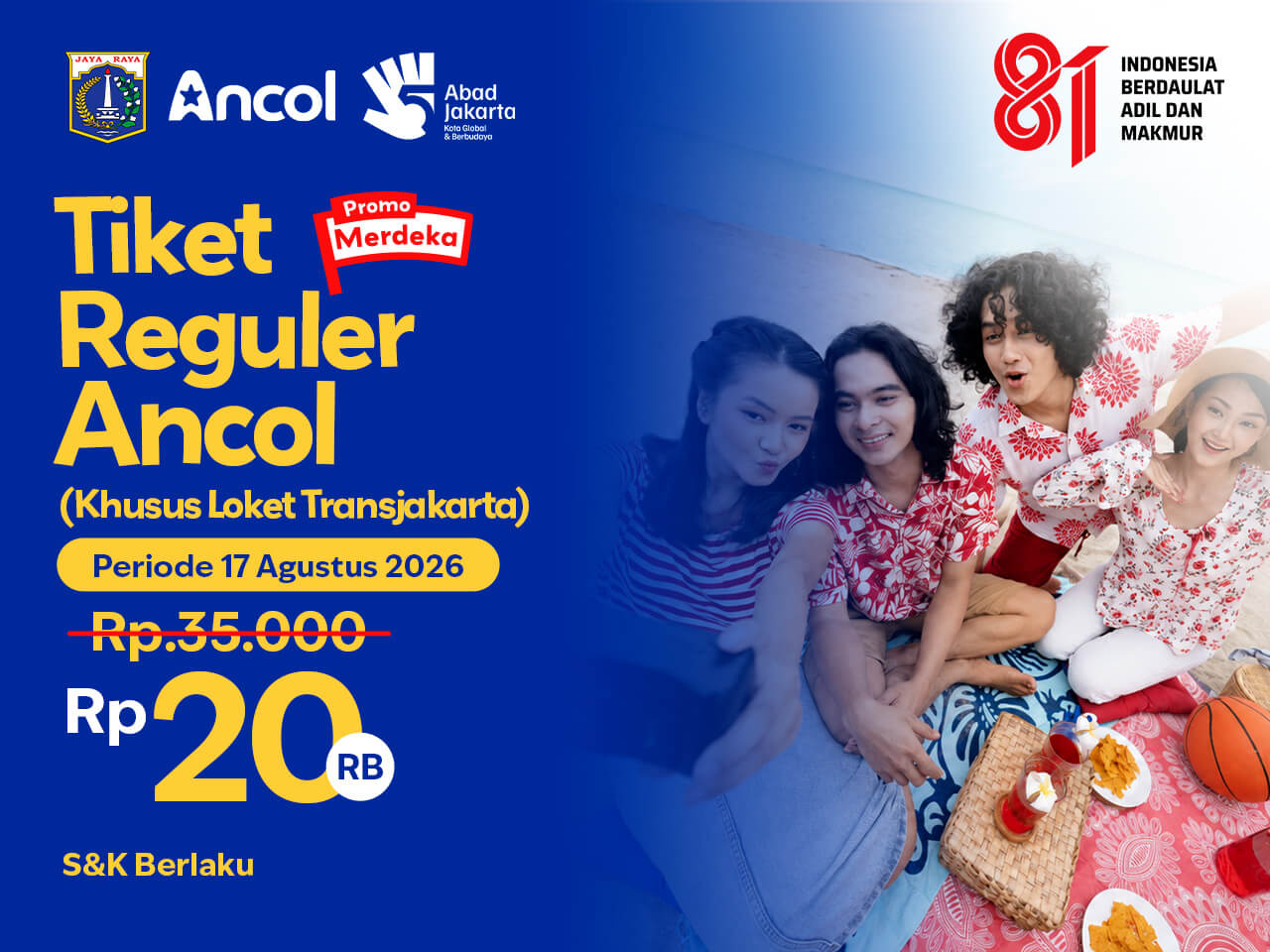 Rayakan HUT RI ke-81 Hanya di Ancol!